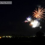 Fireworks Over A Prairie Town