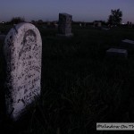 Country Cemetery At Night