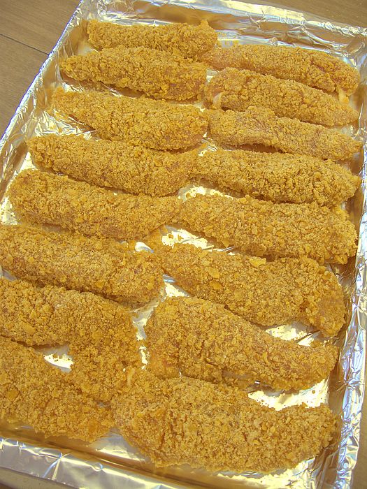 Crispy Parmesan Cornflake Chicken Strips Window On The Prairie