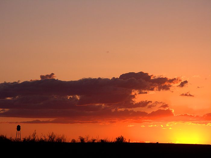 Sunset On The Prairie Window On The Prairie